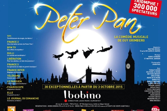 Venez faire un tour au pays imaginaire pour la comédie musicale Peter Pan avec Casting.fr