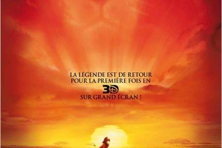 Le film " Le Roi Lion" en 3D au cinéma le 11 avril !