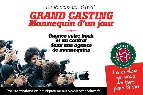 GRAND CASTING : Mannequin d’un jour en partenariat avec Casting.fr