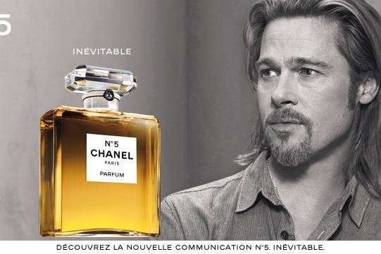 Brad Pitt l'égérie du nouveau parfum "Chanel N°5"