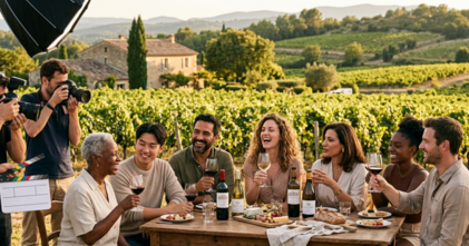 Casting modèles et figurants de 20 à 60 ans pour shooting photo de marque de vin à Bordeaux