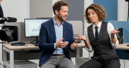 Casting comédien et comédienne bilingue français anglais pour tournage vidéo corporate