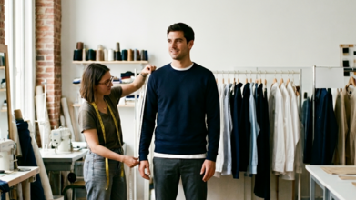 Casting HOMME mannequin cabine faisant une taille M pour essayages de vêtements