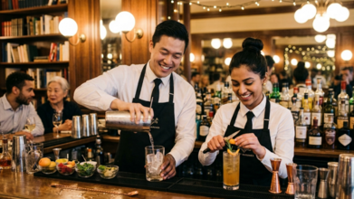 Casting figurant homme et femme entre 18 et 60 ans véritable barman pour une série