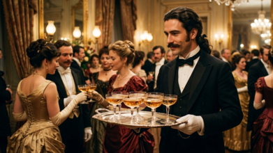 Casting figurant homme serveur professionnel pour le tournage d'une série d'époque