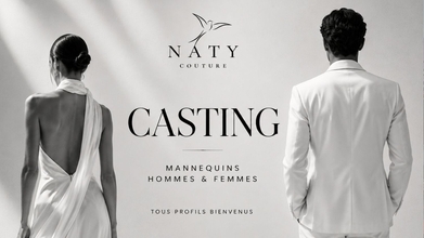 Casting mannequin homme et femme pour défilé de mode