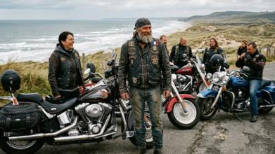 Casting figurant homme et femme biker avec moto Harley Davidson pour tournage série Netflix avec Dany Boon