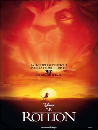 Le film " Le Roi Lion" en 3D au cinéma le 11 avril !