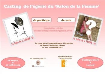 Appel à candidature: Egérie pour "Salons de la Femme" en partenariat avec Casting.fr