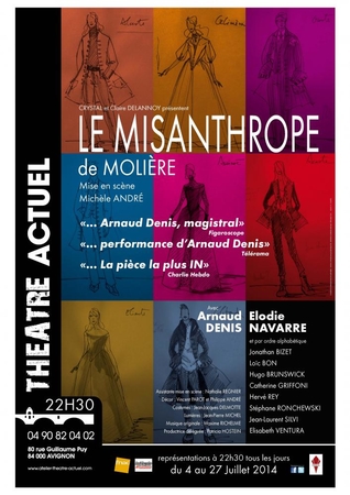 "Le Misanthrope" après la Cigale à Paris, destination : Avignon