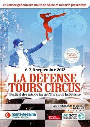 La Défense Tours Circus ! Festival des arts de la rue le 6-7-8 septembre 2012