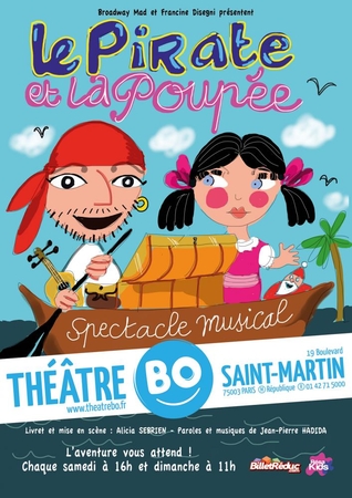 Vous êtes invites au spectacle musical Le Pirate et la Poupée!