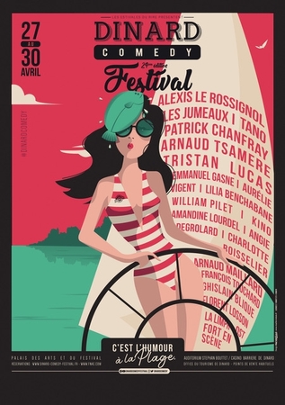 Tous à Dinard pour la 24ème édition du Dinard Comedy Festival, LE festival dédié à l'humour qui révèle les futurs grands humoristes (Florence Foresti, Arnaud Tsamere, Baptiste Lecaplain...)